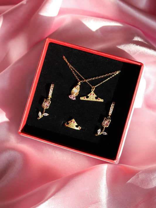 Aurora Necklace, Earrings, Ring Jewelry Set