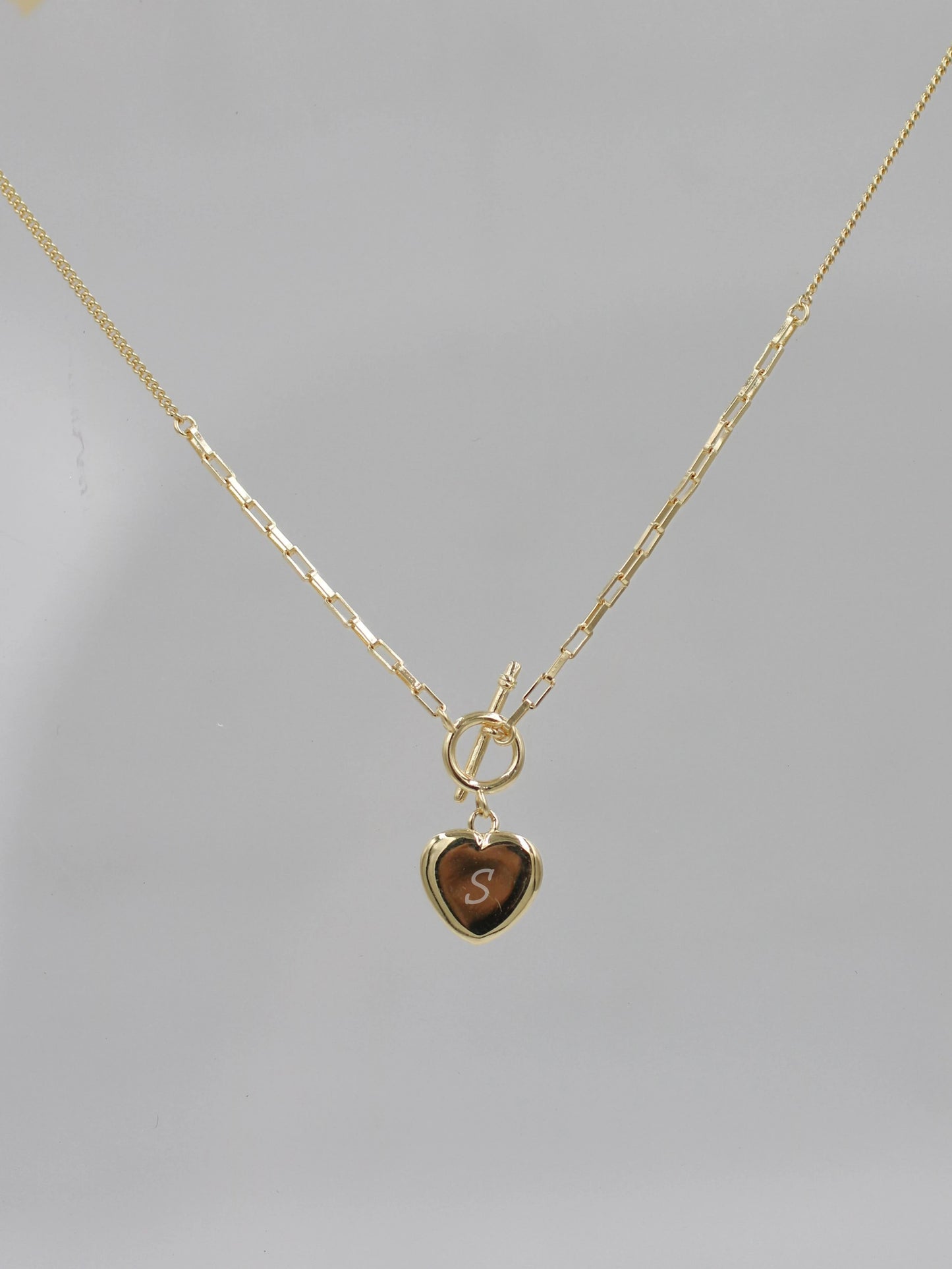 Soulmark Heart Personalized Letter 925 Silver Necklace