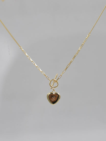 Soulmark Heart Personalized Letter 925 Silver Necklace