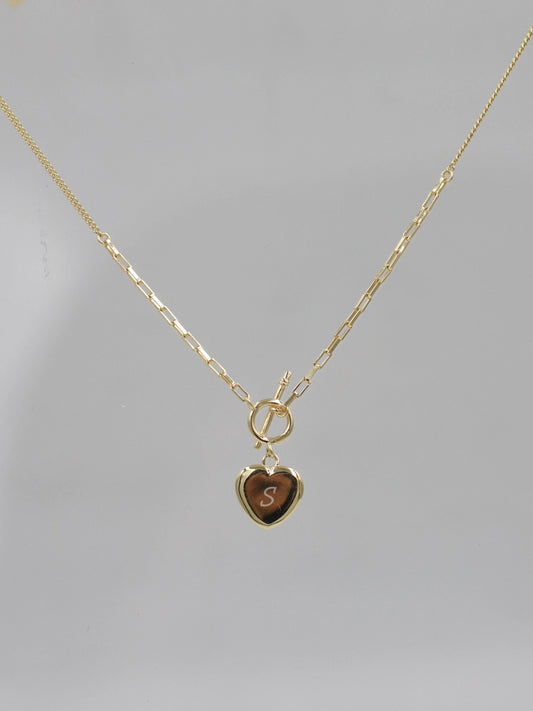 Soulmark Heart Personalized Letter 925 Silver Necklace