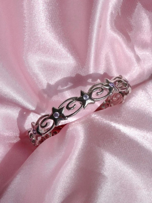 Brietta Magic Pegasus 925 Silver, Necklace, Ring and Brass Bracelet Set