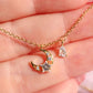 Star And Moon Necklace 925 Silver