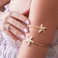 Mini Golden Starfish Cuff Bracelet