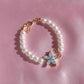 Pearl Infinity Flower Bracelet