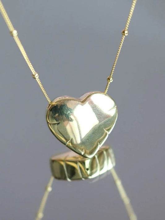 Balloon Heart Necklace 925 Silver