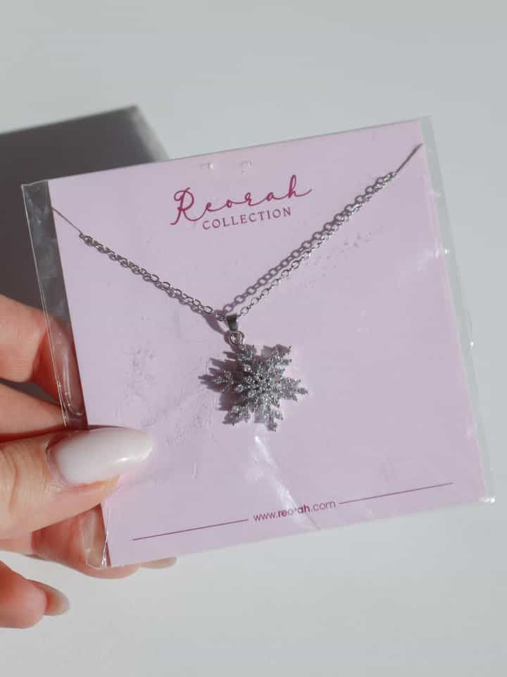 Snowflake Fidget Steel Necklace