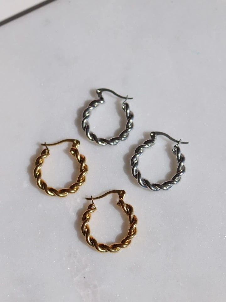 Spiral Hoop Earrings