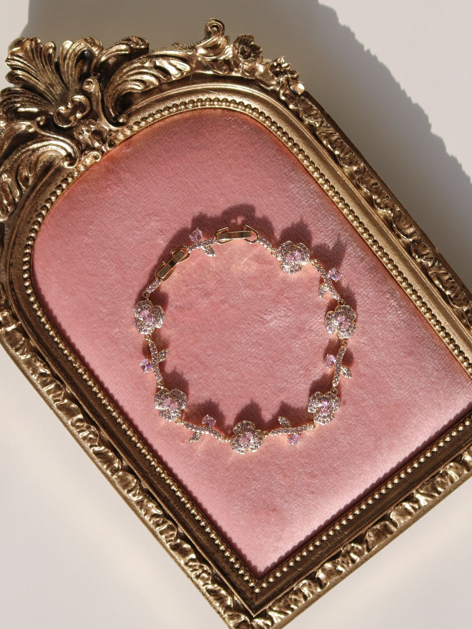 Pink Glitz Floral Garden Xipung Bracelet