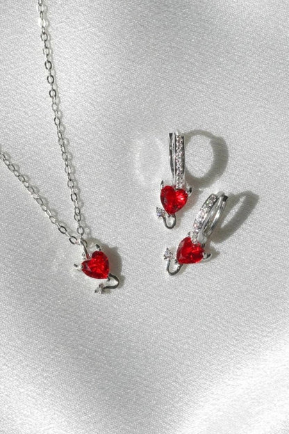 Devils Heart Earrings