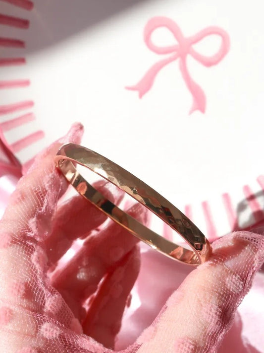 Prism Design Gold Steel Bracelet