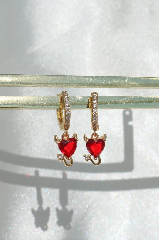 Devils Heart Earrings
