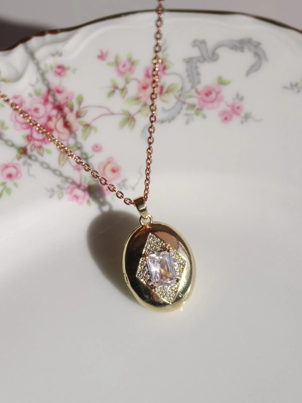 Gem Of My Heart Personalized Photo Locket Necklace