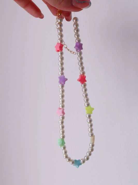 Summer Star Glass Pearl Necklace