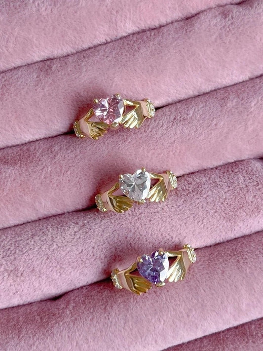 Holding Love 925 Silver Ring