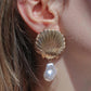 Shell Pearl Earrings