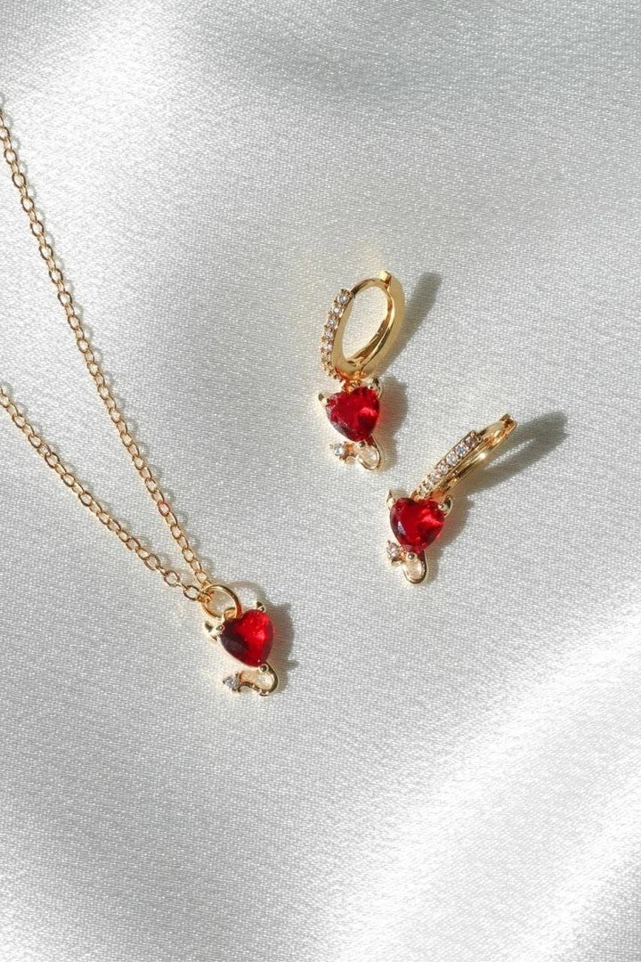 Devils Heart Earrings