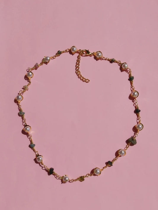 Broken Natural Stone Pearl Necklaces (piece)