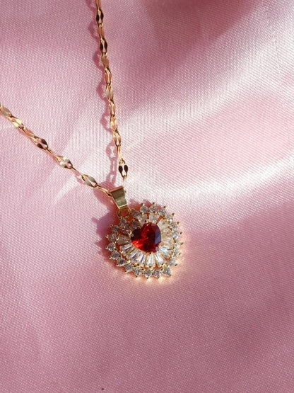 Heart Bomb Necklace Steel