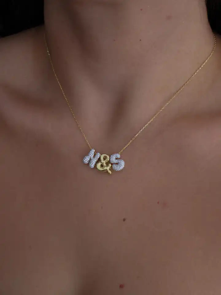 You & Me Personalized 925 Silver Necklace