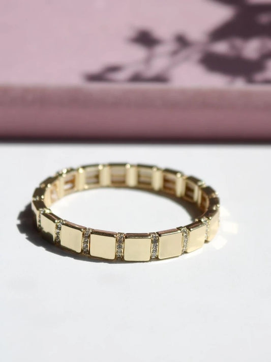 Gold Shine Elastic Bracelet