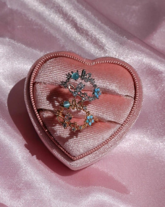 Minimal Blue Garden Ring