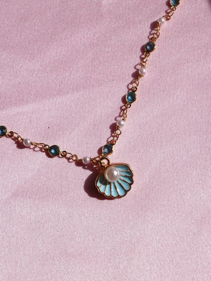 Turquoise Pearly Necklace