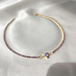 Cutie Heart Zircon Stone Choker / Necklace