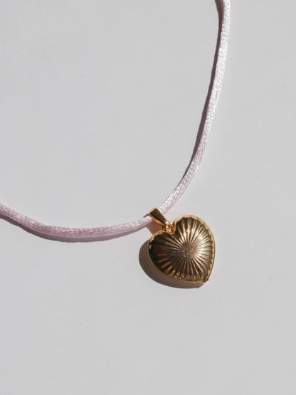 Pink My Heart Rope Necklace