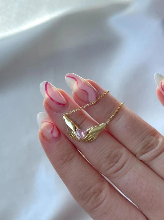 Holding Love 925 Silver Necklace