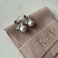 Elegant Zircon And Pearl Earrings