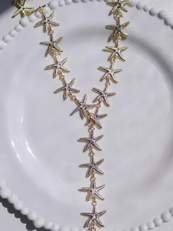 Starfish Y Necklace