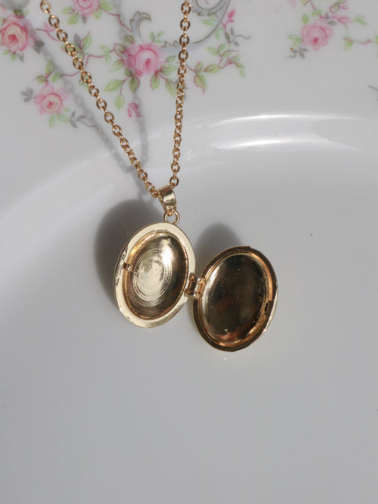 White Butterfly Personalized Photo Locket Necklace