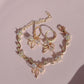 Ribbon Garden Bracelet, Earrings Set
