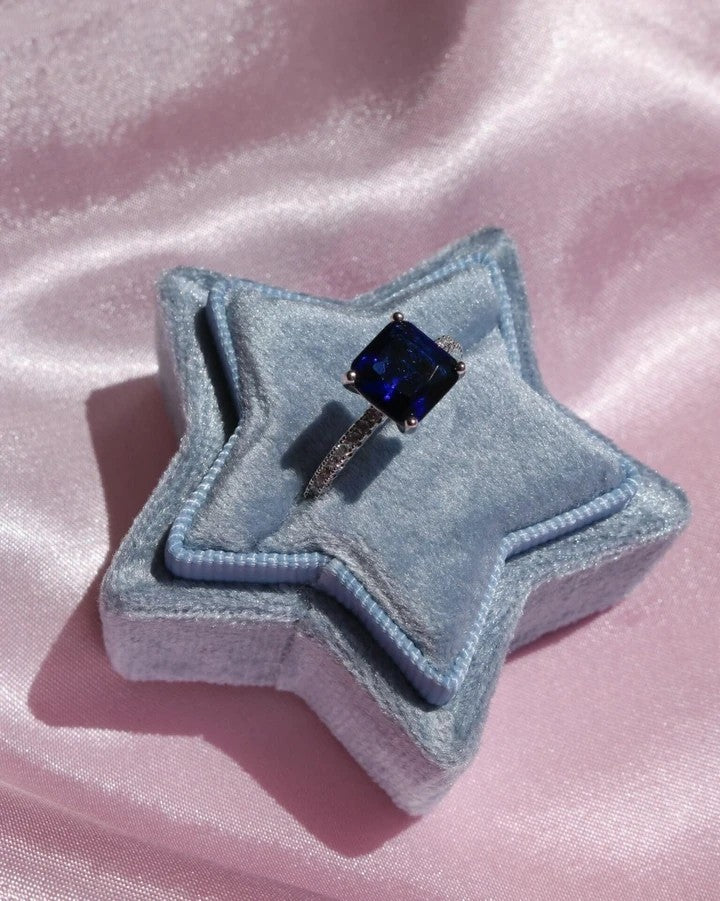 Square Baguette Solitaire Ring