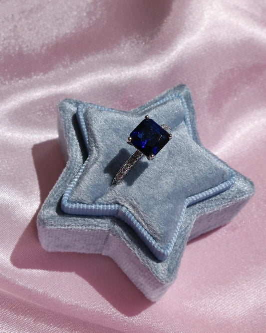 Square Baguette Solitaire Ring