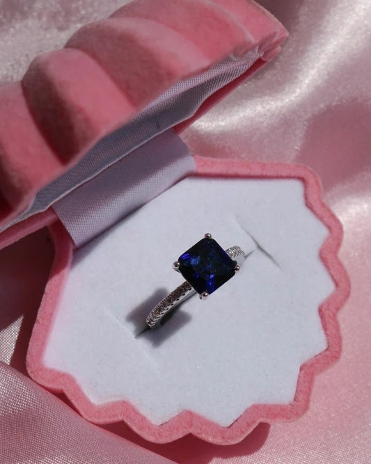 Square Baguette Solitaire Ring