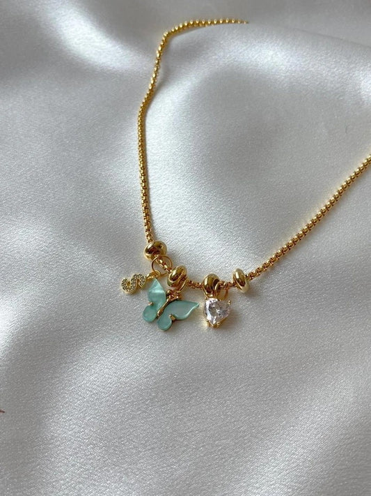 Butterfly Heart Pandora Necklace