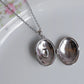 Silver Sea Turtle Personalized Photo Locket Necklace