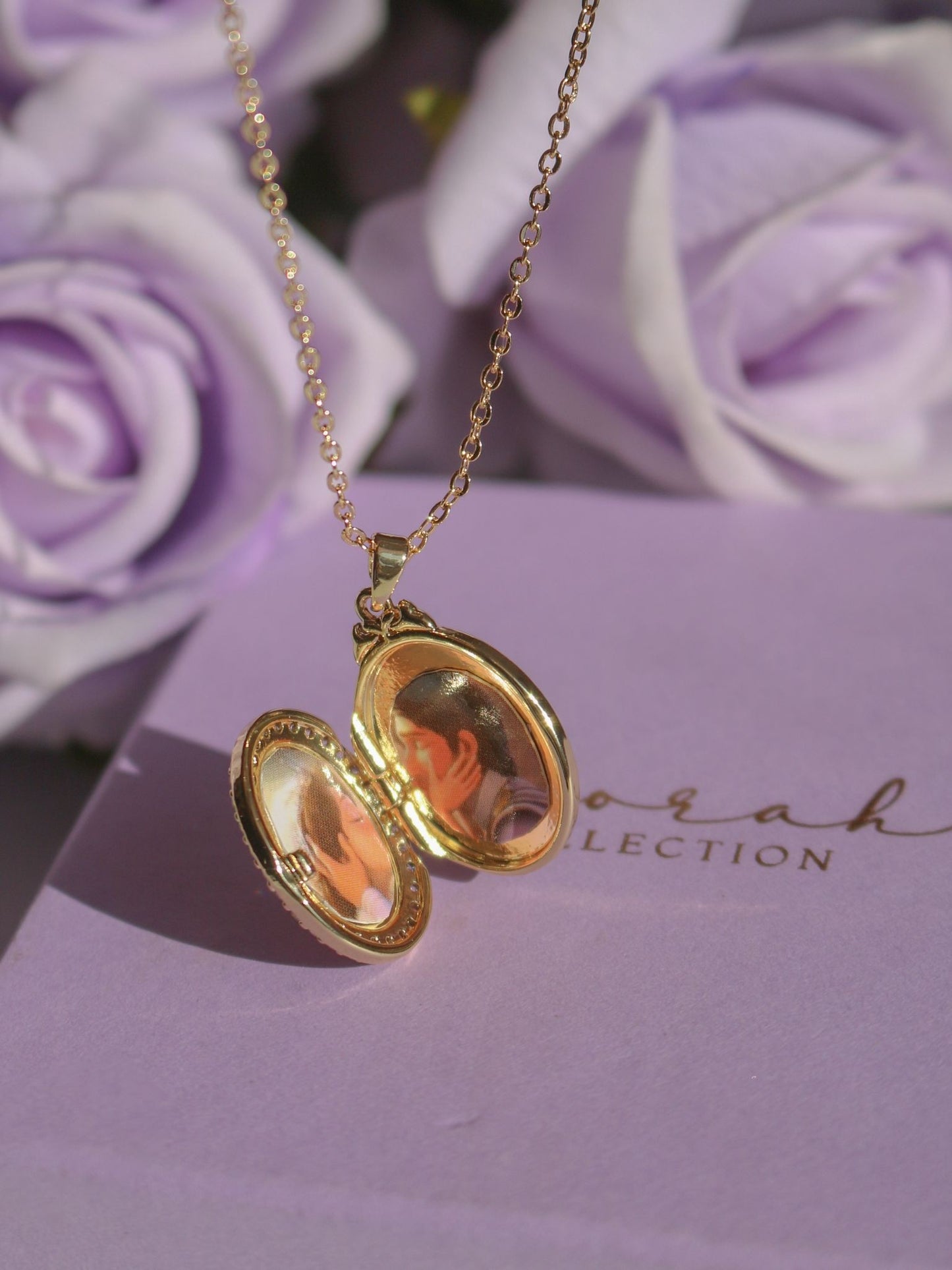 Rapunzel Sun Personalized Photo Steel Necklace