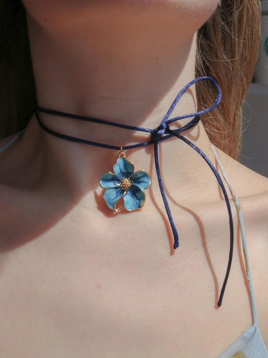 Orchid Rope Necklace