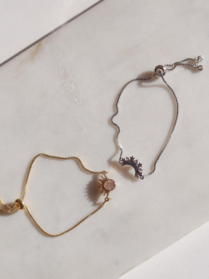 Moon And Sun Couple Bracelet