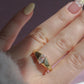Gold Plated Ring With Zircon Stone