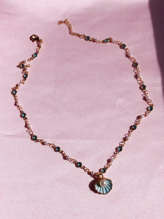 Turquoise Pearly Necklace