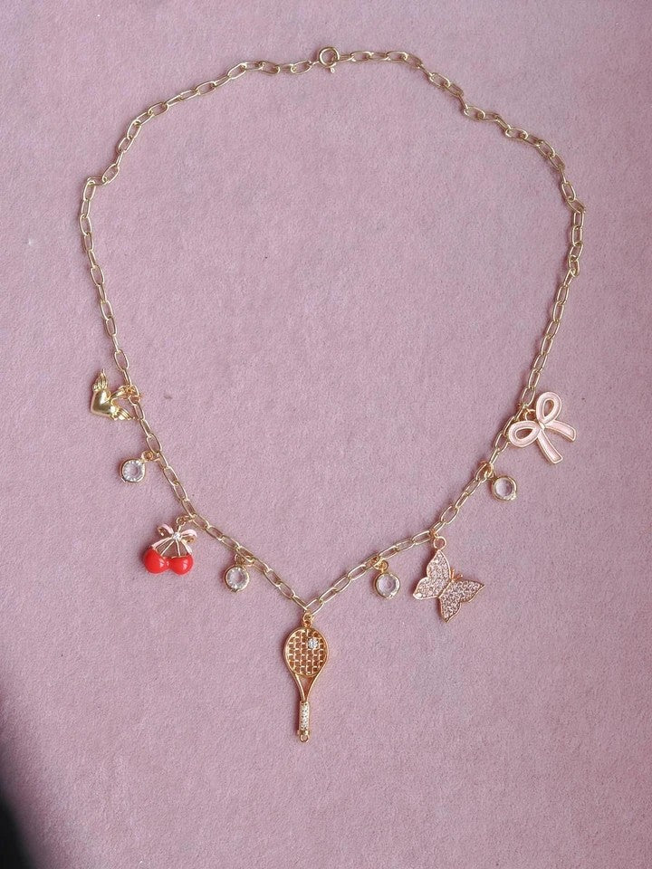 Tennis Racket Charm Necklace Xuping Chain