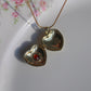 Garnet Heart Personalized Photo Locket Necklace