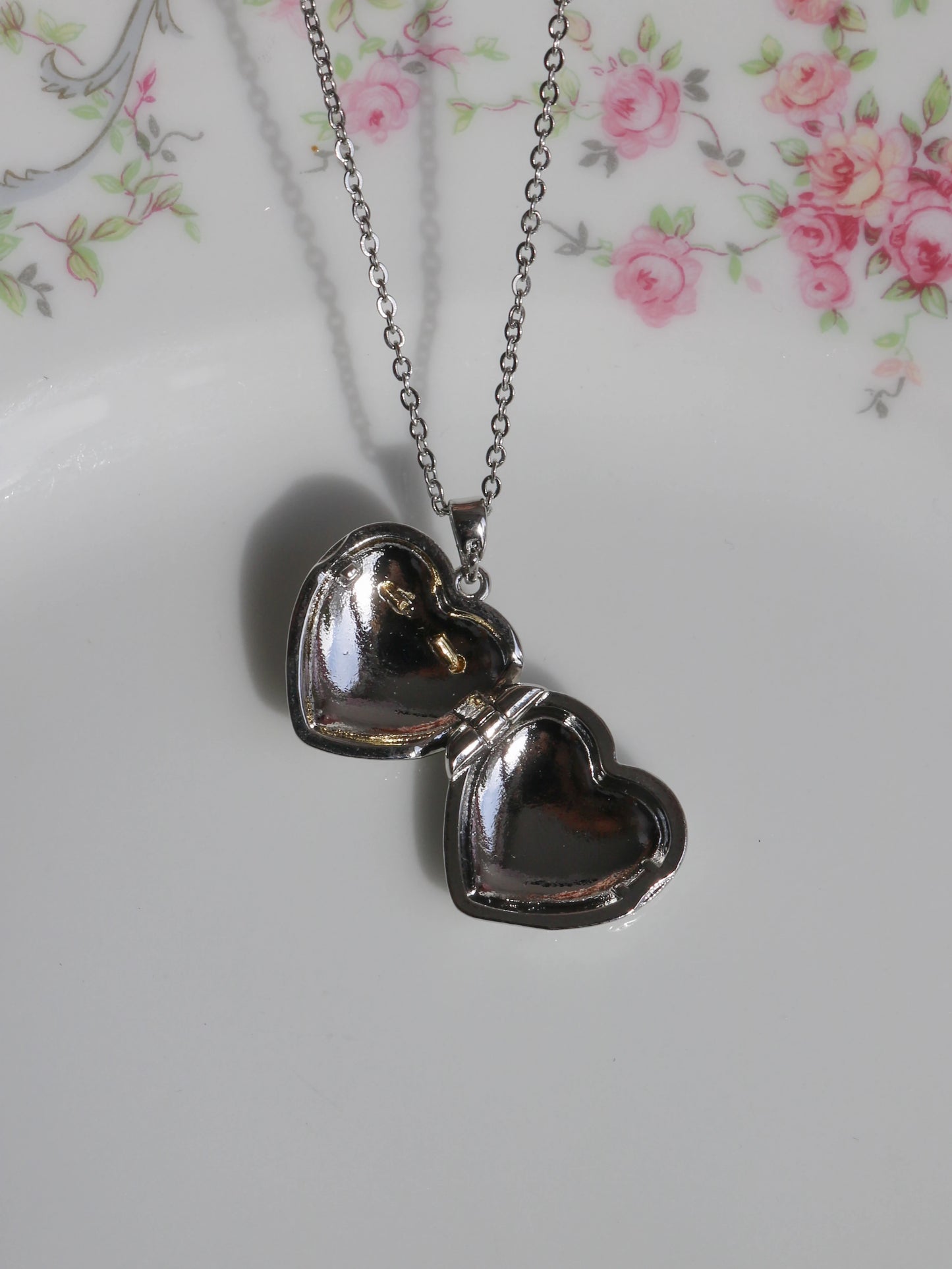 Cupid's Wings Personalized Photo Locket Necklace