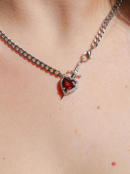 Snow White And The Huntsman Heart Sword Necklace