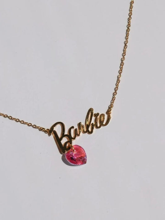 Barbara Brass Swarovski Necklace