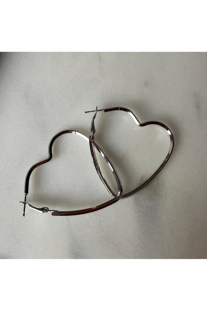 Large Heart-Shaped Earrings