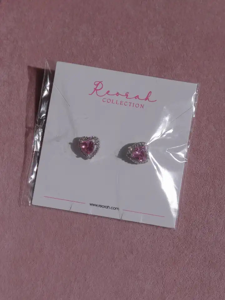 Blush Heart Earrings